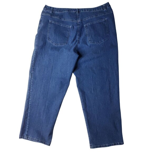 Ruby Rd. Womens Size 12 Blue Denim Jeans With Pockets - Picture 2 of 3
